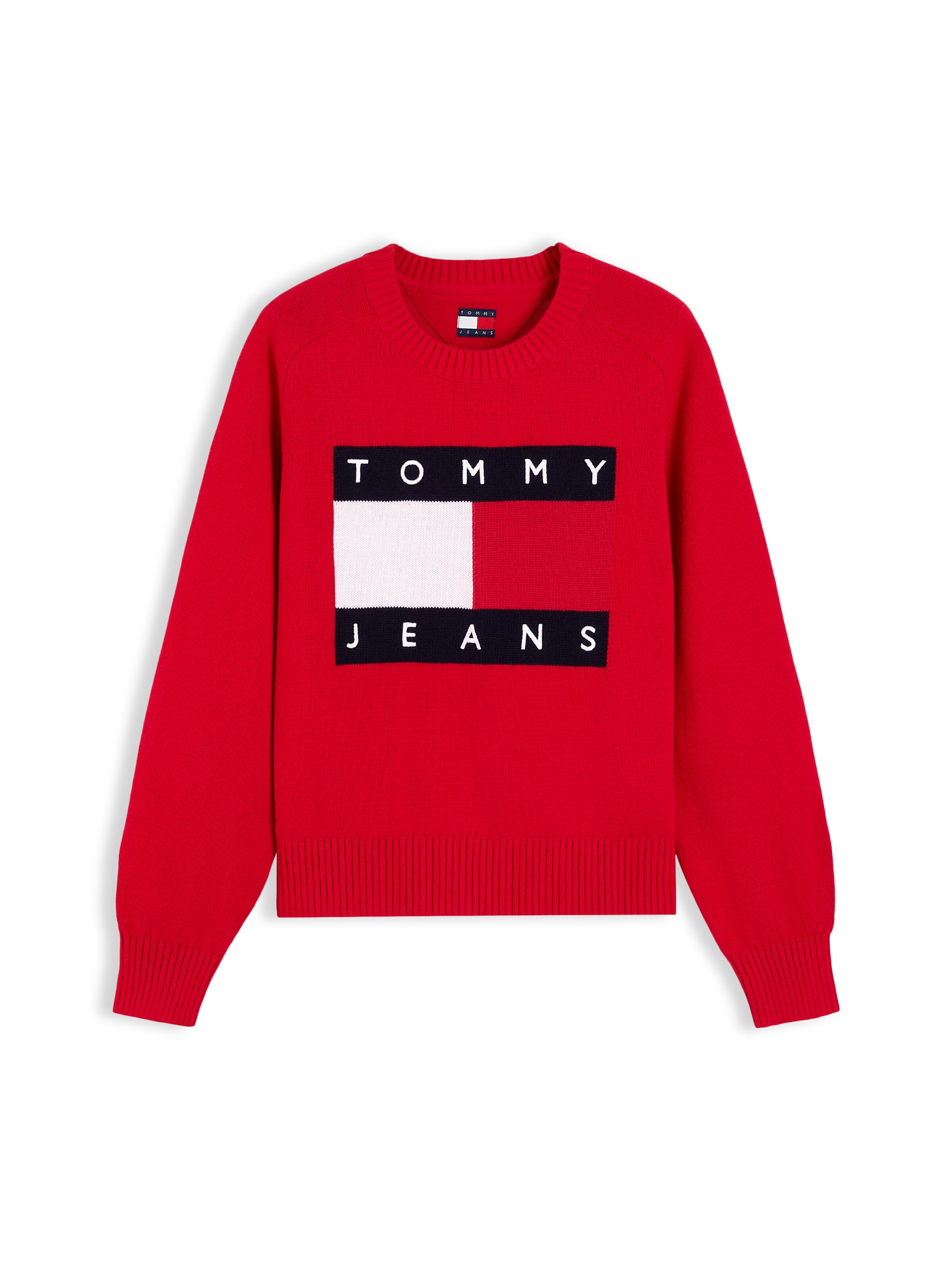 Tommy Jeans Pullover i rød: forside