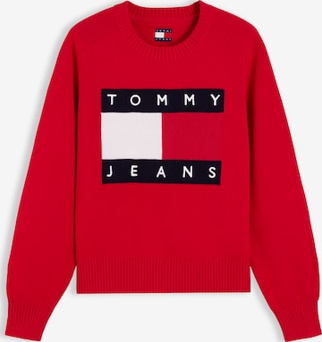 Tommy Jeans Pullover i rød: forside