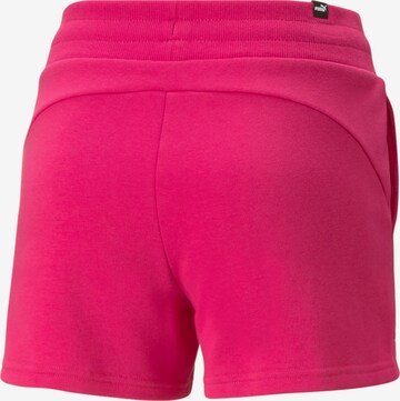 Regular Pantalon de sport 'ESS 4' PUMA en rose