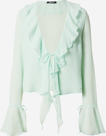 Gina Tricot Blouse 'Electra' in Groen: voorkant