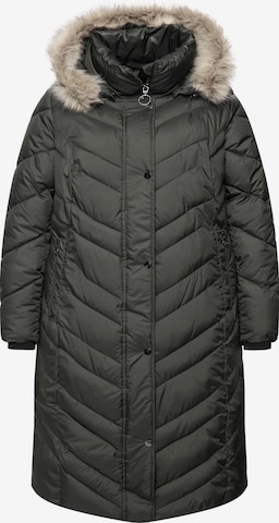 Ulla Popken Mantel in Grau: Vorderseite