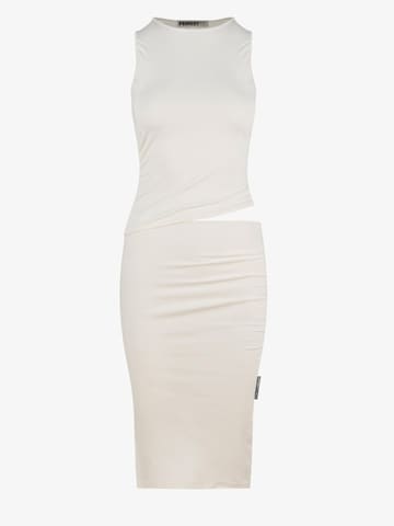 FEMSSY Dress 'TALIA DRESS BROWN' in White: front