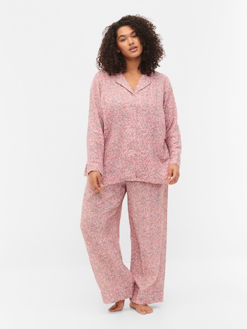 Zizzi Pyjamahose 'DOWE' in Pink: predná strana