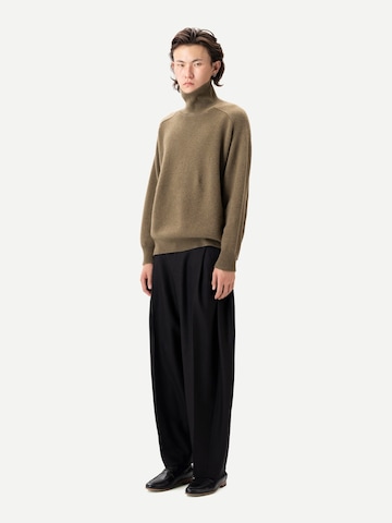 GOBI Cashmere Sweater 'Unisex High-Neck Cashmere Sweater' in Green