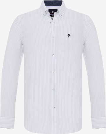 DENIM CULTURE Regular fit Button Up Shirt ' ANTOINE ' in White: front