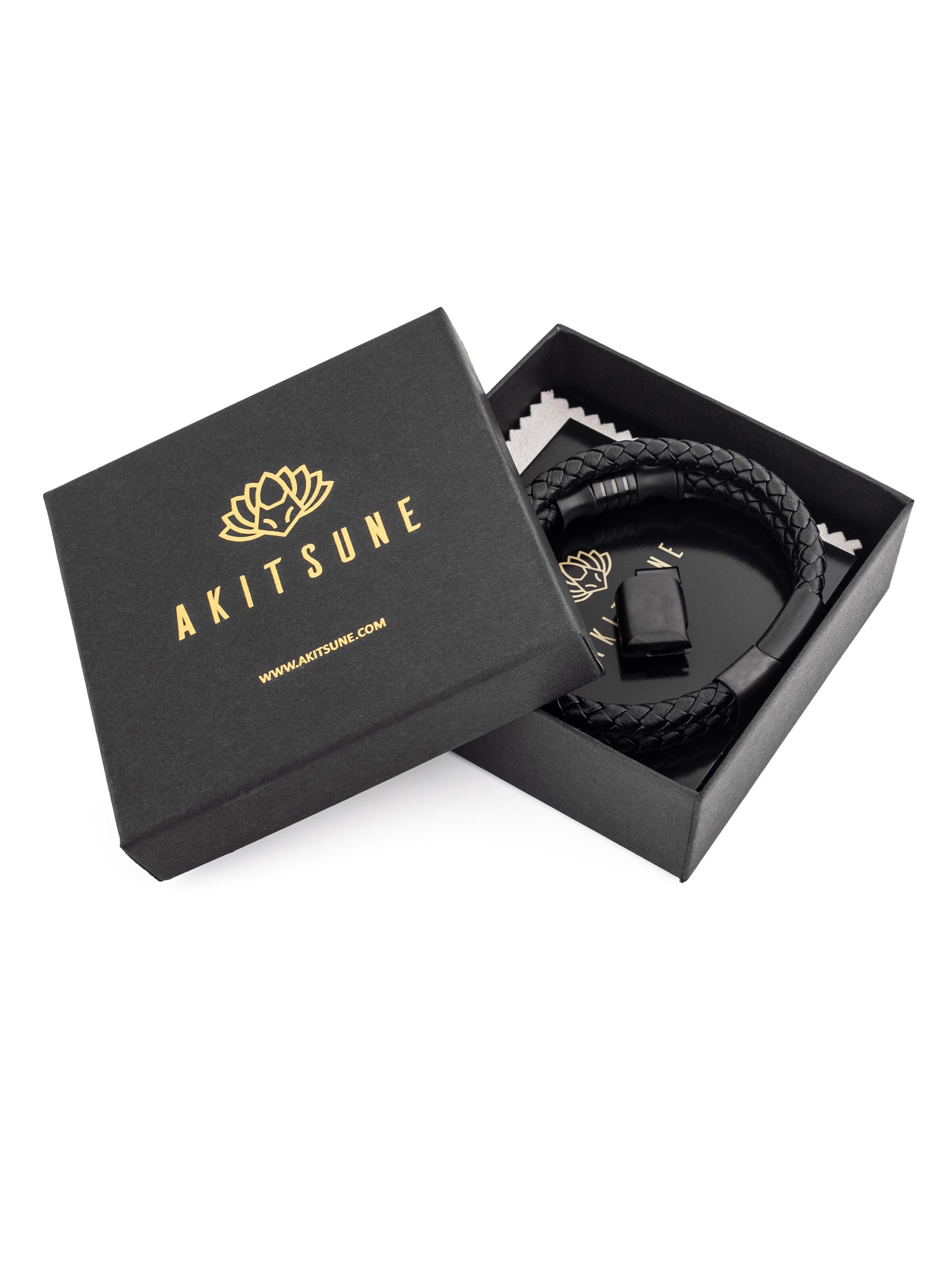 Akitsune Armband 'Gracilitas'‌‌‌‌‌‌ in Schwarz