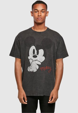 T-Shirt 'Mickey Mouse - Distressed Ponder' ABSOLUTE CULT en gris : devant