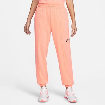 Effilé Pantalon Nike Sportswear en orange : devant