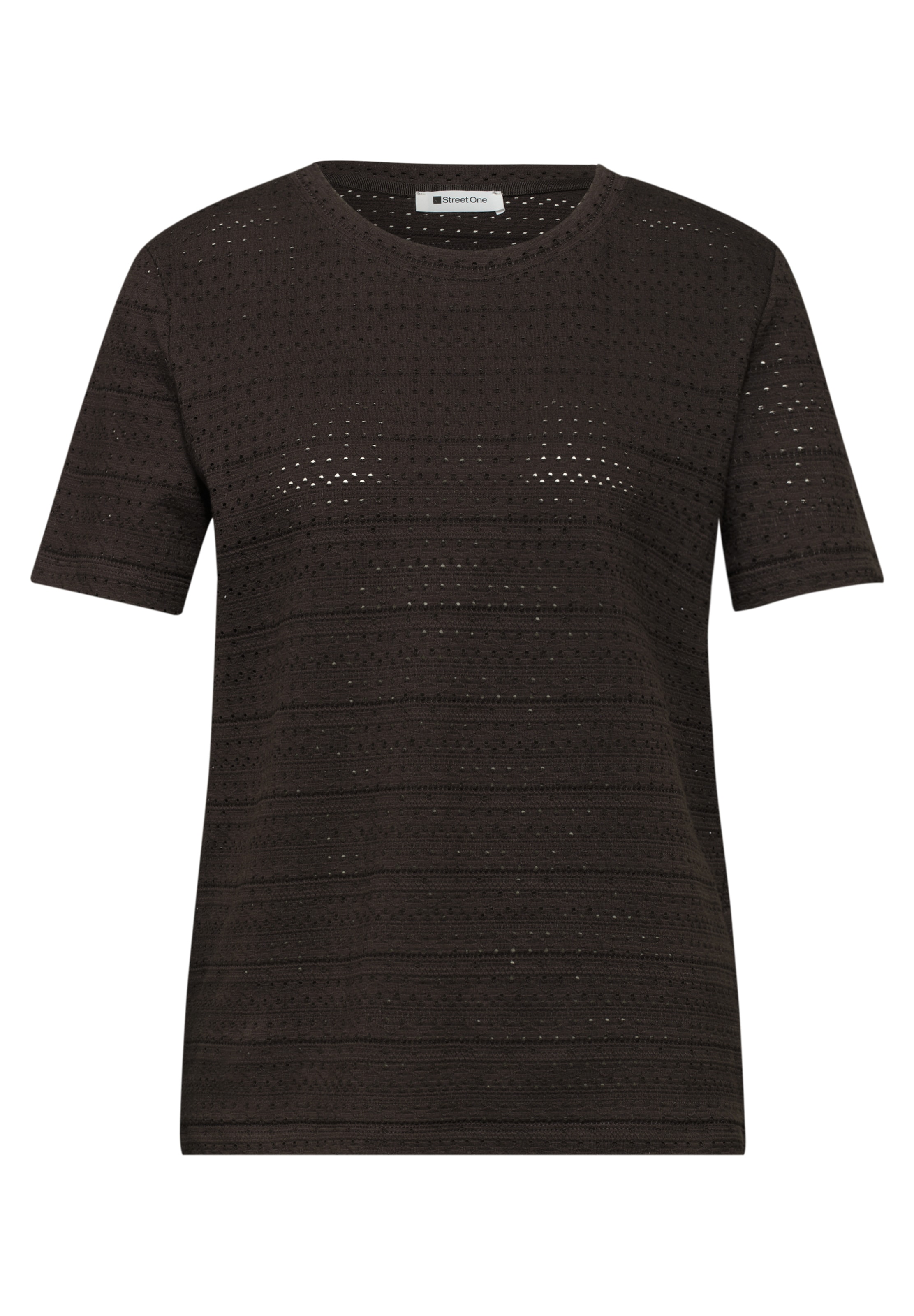 STREET ONE Shirt in Brown: front