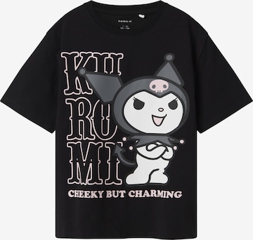 NAME IT - Camiseta en negro: frente