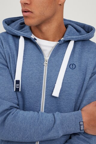 !Solid Zip-Up Hoodie 'Benn' in Blue