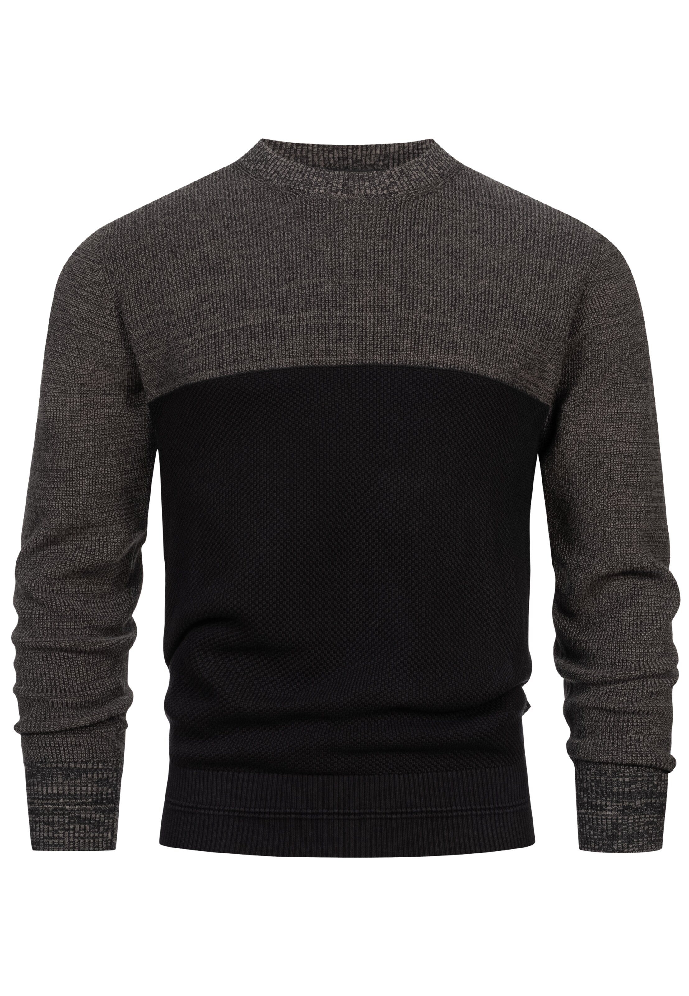 Pull-over INDICODE JEANS en noir : devant