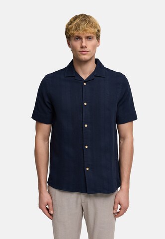 Kronstadt Regular Fit Hemd 'Sani' in Blau: Vorderseite