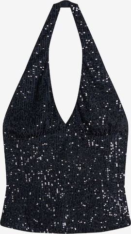 Top di Bershka in blu: frontale