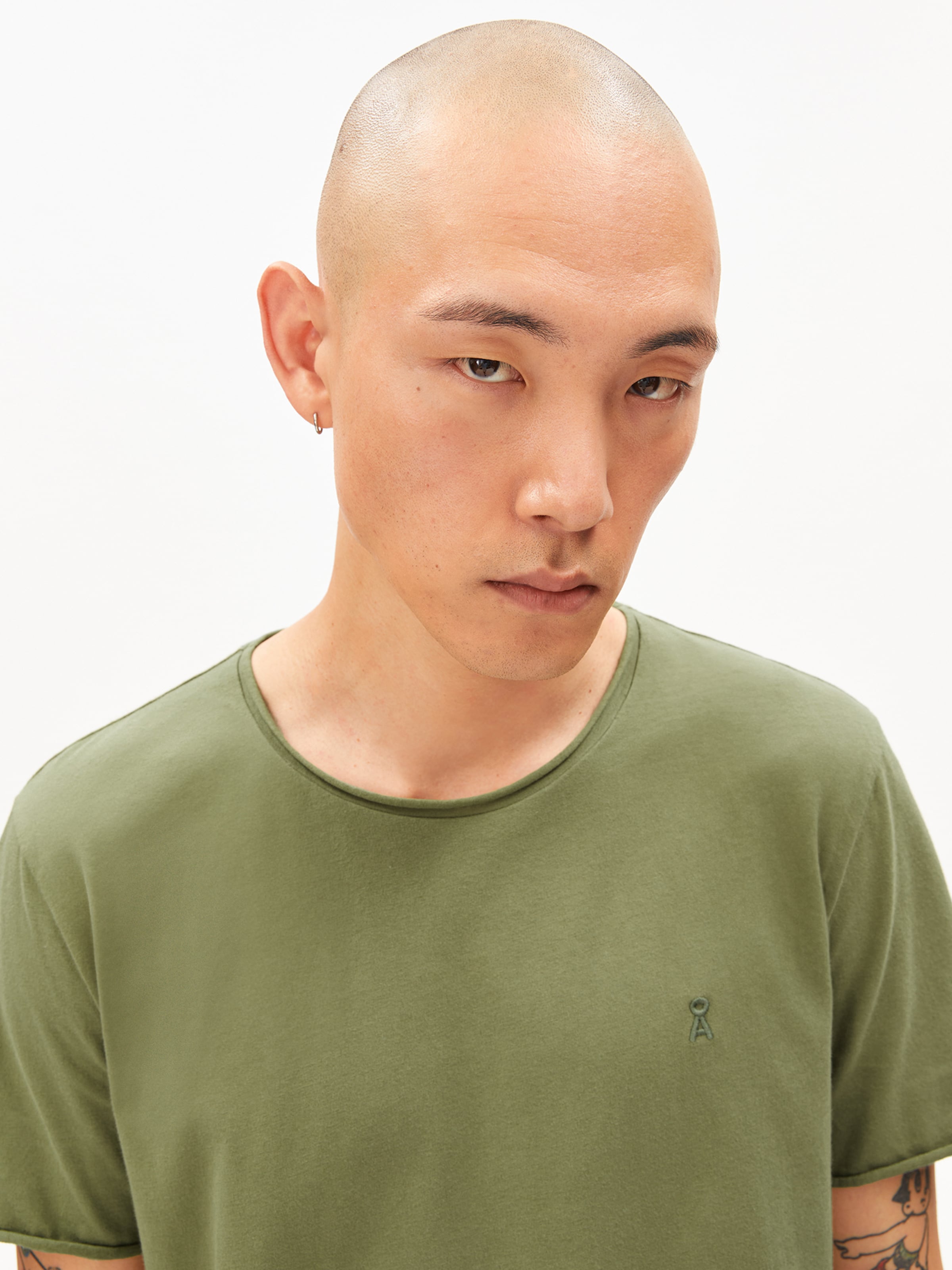 ARMEDANGELS Shirt in Groen: voorkant