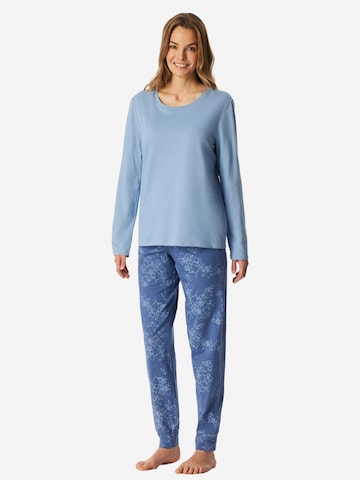 SCHIESSER Pyjama ' Nightwear Serie ' in Blauw: voorkant
