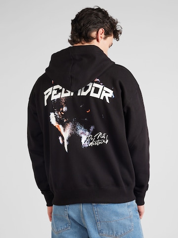 Pegador Sweatjacke 'Donora' in Schwarz: Vorderseite