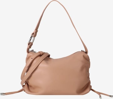 Seidenfelt Manufaktur Schultertasche 'Auri' in Beige: predná strana