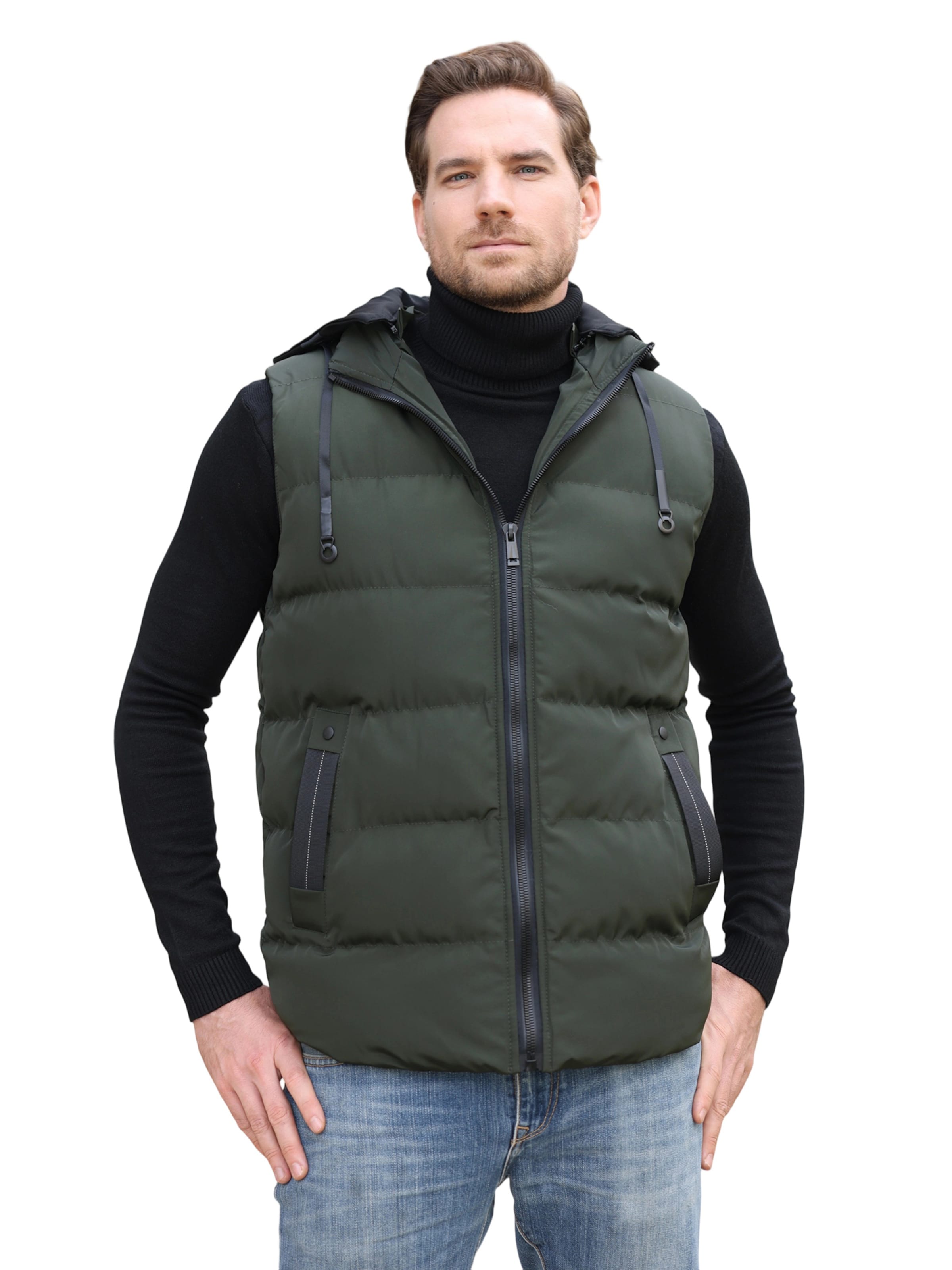 Youthup Vest in Green: front