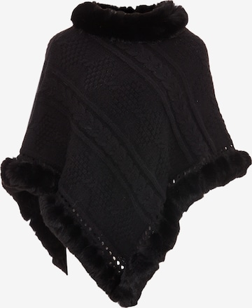 CHANI Poncho in Schwarz: predná strana