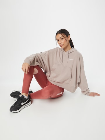 smėlio Nike Sportswear Megztinis be užsegimo 'Swoosh'