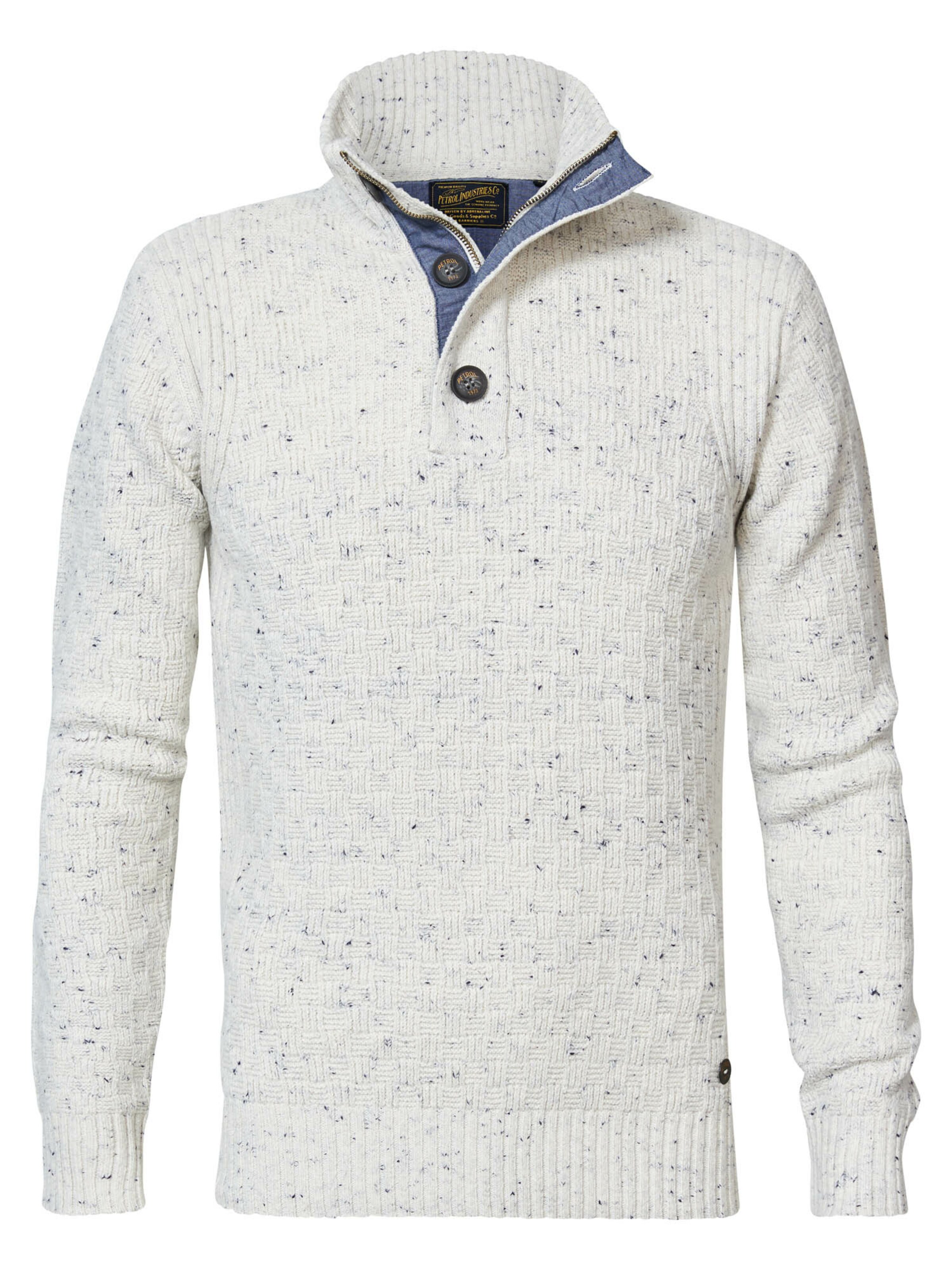 Petrol Industries Pullover in Weiß: Vorderseite