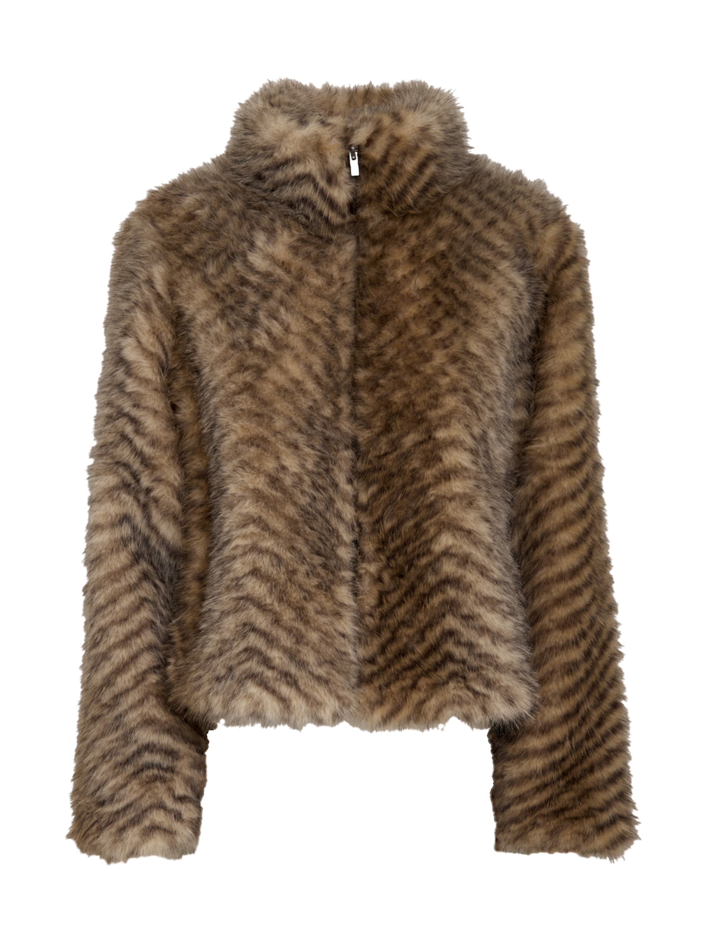 Peppercorn Winterjas 'Peggy' in Bruin: voorkant