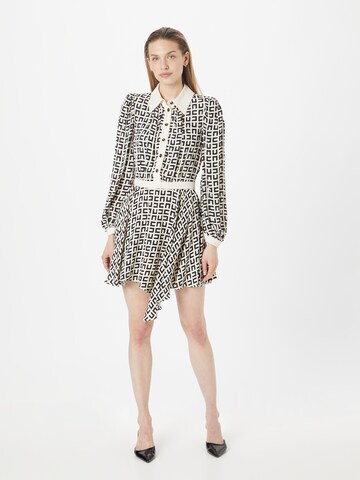 Elisabetta Franchi Shirt Dress in Beige: front