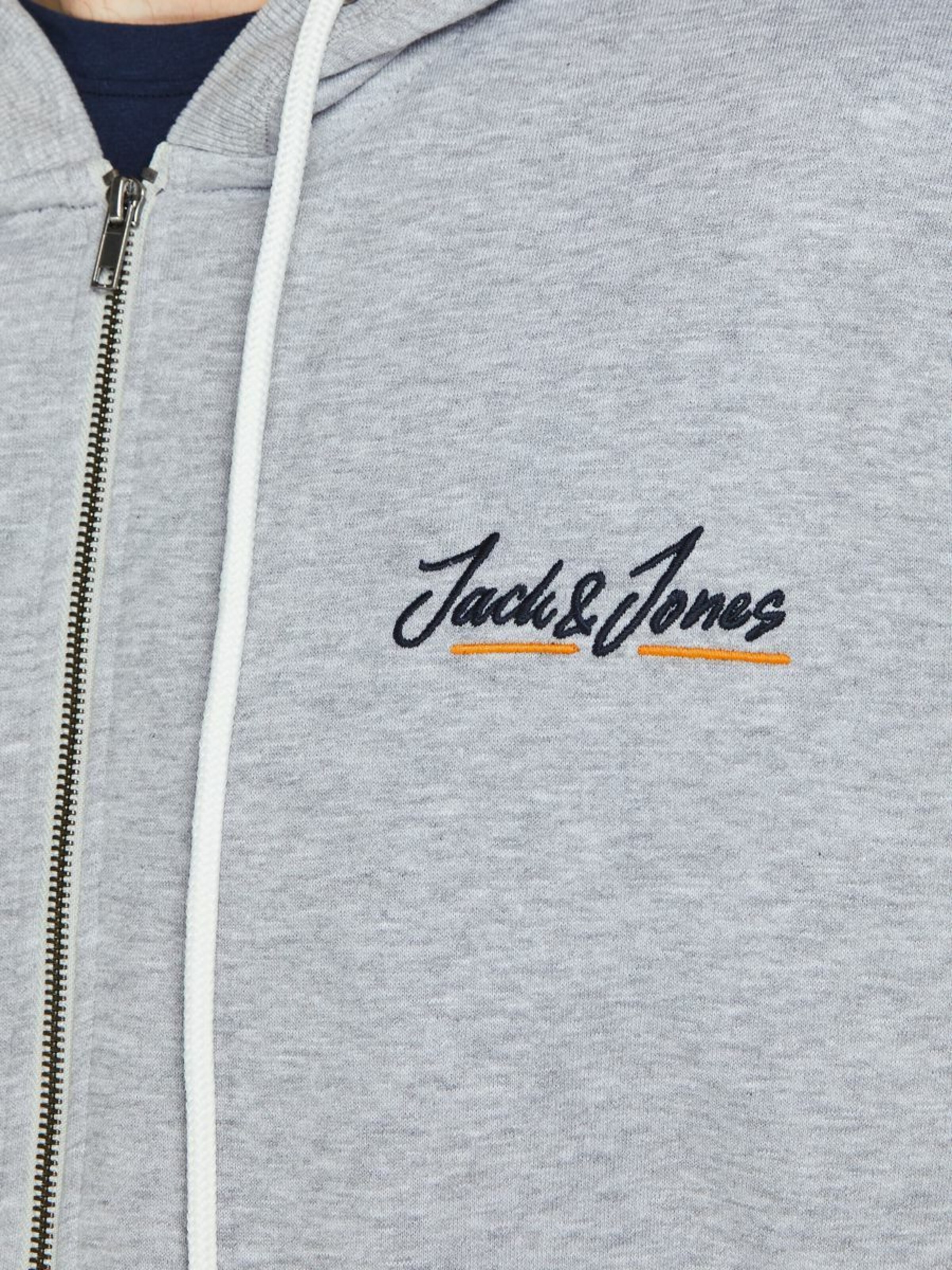 Sweats Veste de survêtement Jack & Jones Plus en Gris 