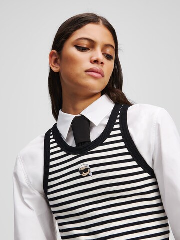 Karl Lagerfeld Top 'Ikon' - Biela