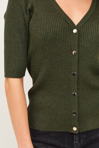 PULZ Jeans Knit Cardigan 'PZSARA' in Green