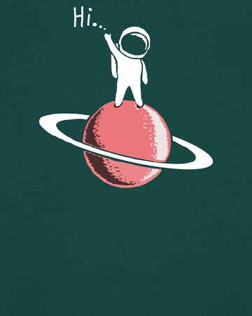 T-Shirt ' Astronaut says Hi ' Watapparel en vert