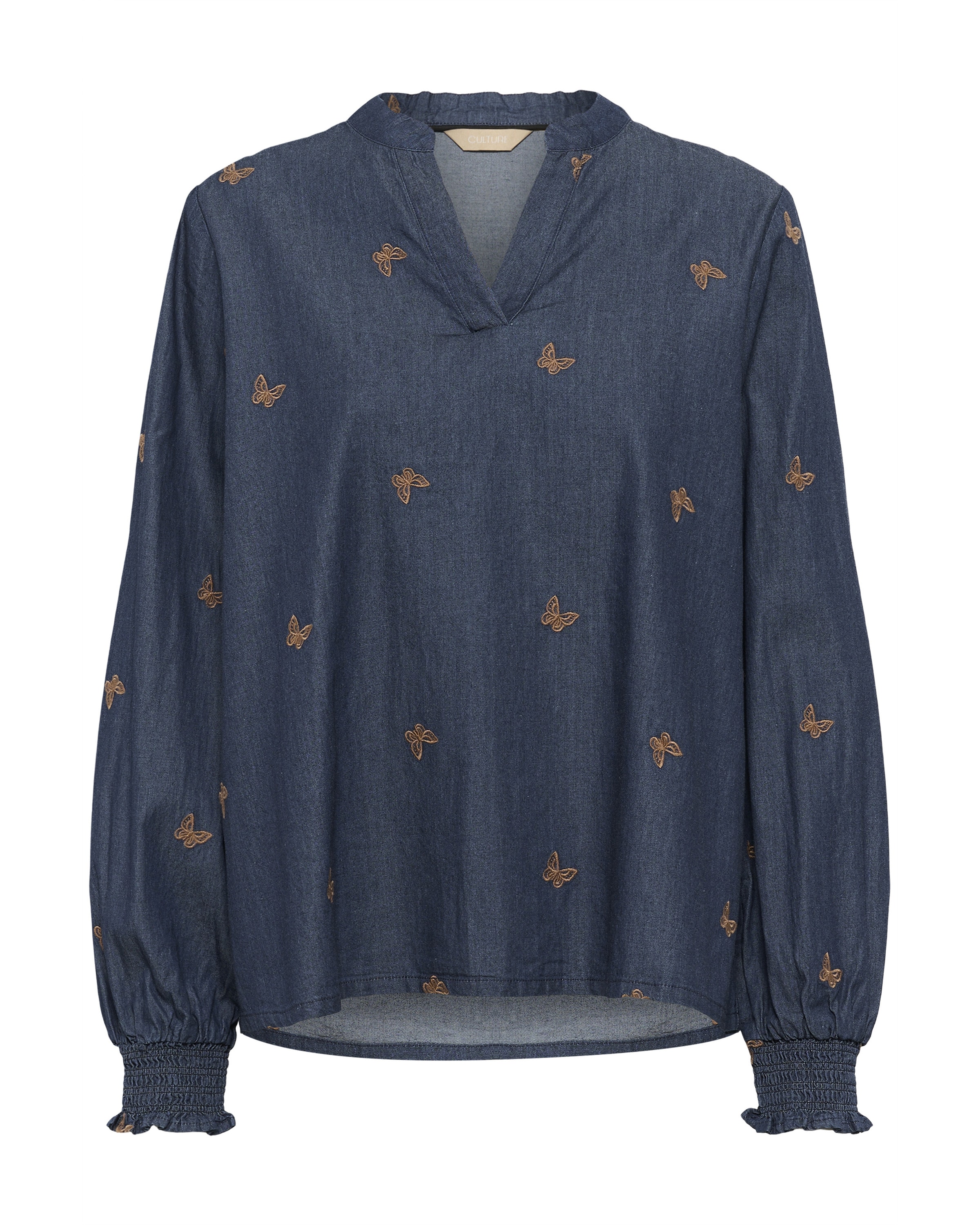 CULTURE Blouse in Blue: front