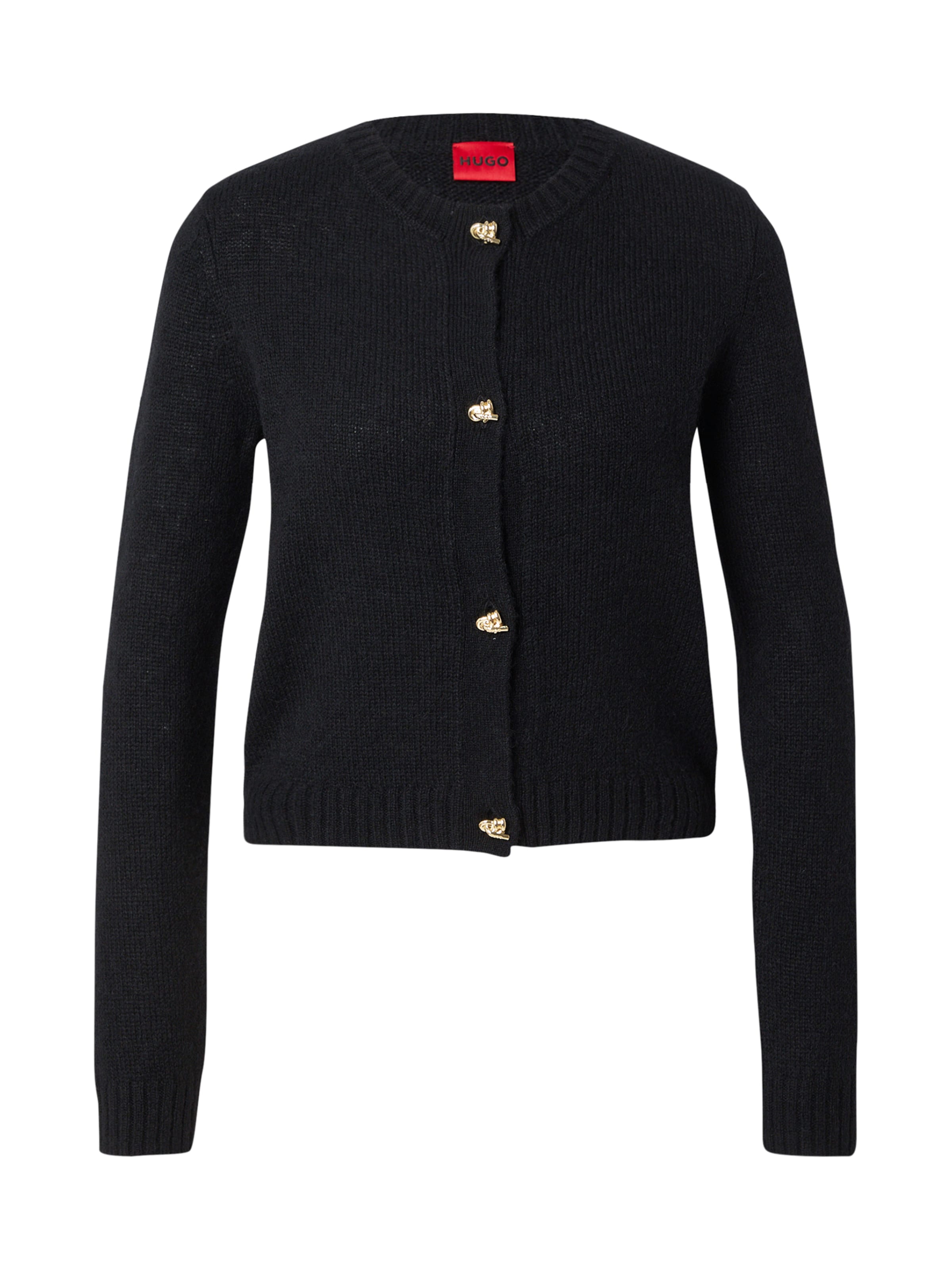 HUGO Вязаная кофта 'Sira' в Черный: спереди