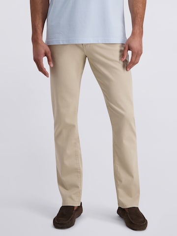 Effilé Jean 'Lyon' PIERRE CARDIN en beige : devant