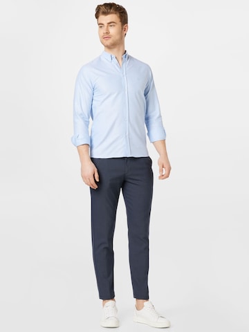 Les Deux Slim Fit Hemd 'Christoph' in Blau