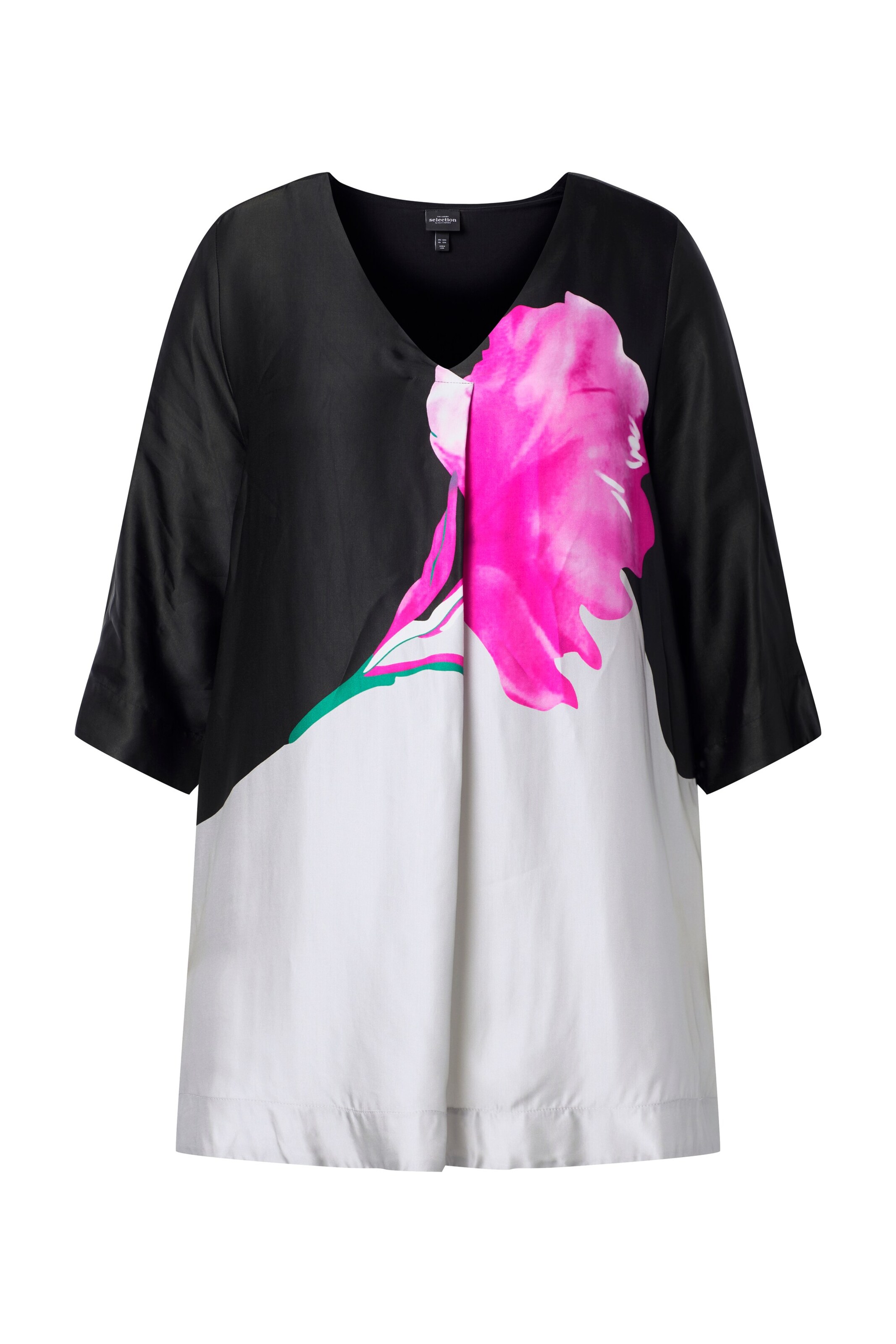 Ulla Popken Tuniek in Zwart: voorkant