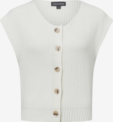 Cardigan Franco Callegari en blanc : devant