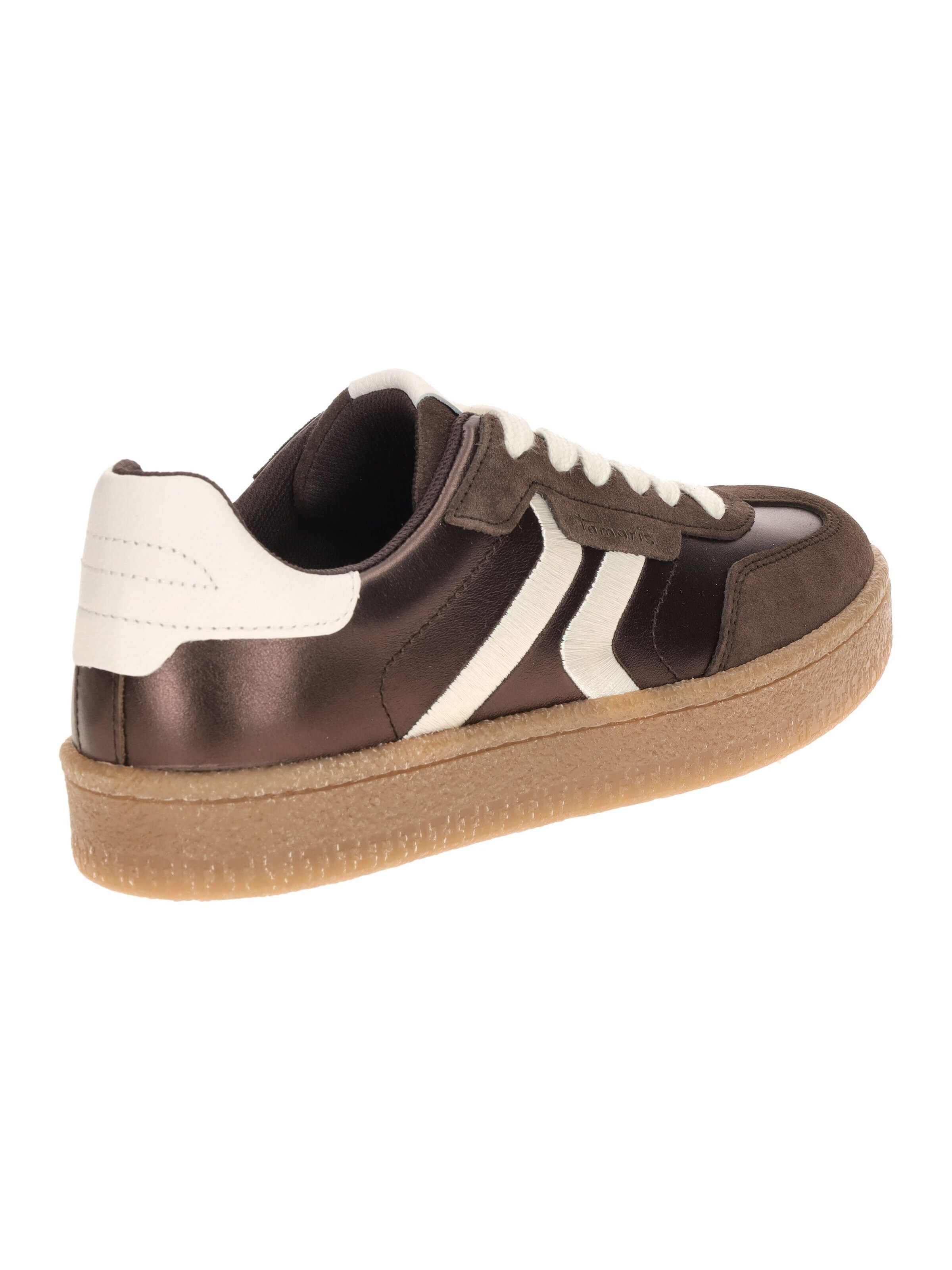 Tamaris Sneakers 'Tamaris Schuhe Sneaker braun metallic 23723' in Brown