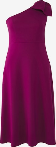 purpurinė Trendyol Curve Kokteilinė suknelė: priekis