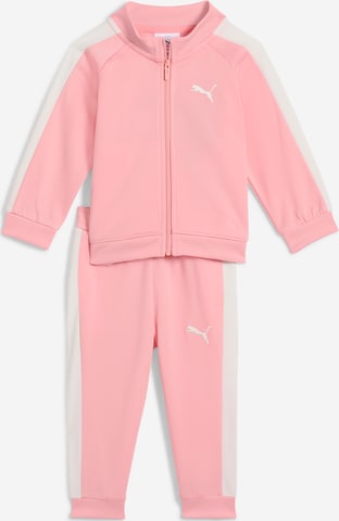 Tuta da jogging 'Minicats T7 Always On' di PUMA in rosa: frontale