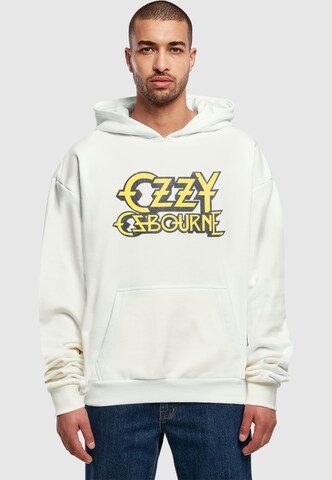 Merchcode Sweatshirt 'Ozzy Osbourne - Ultimate Sin' in White: front