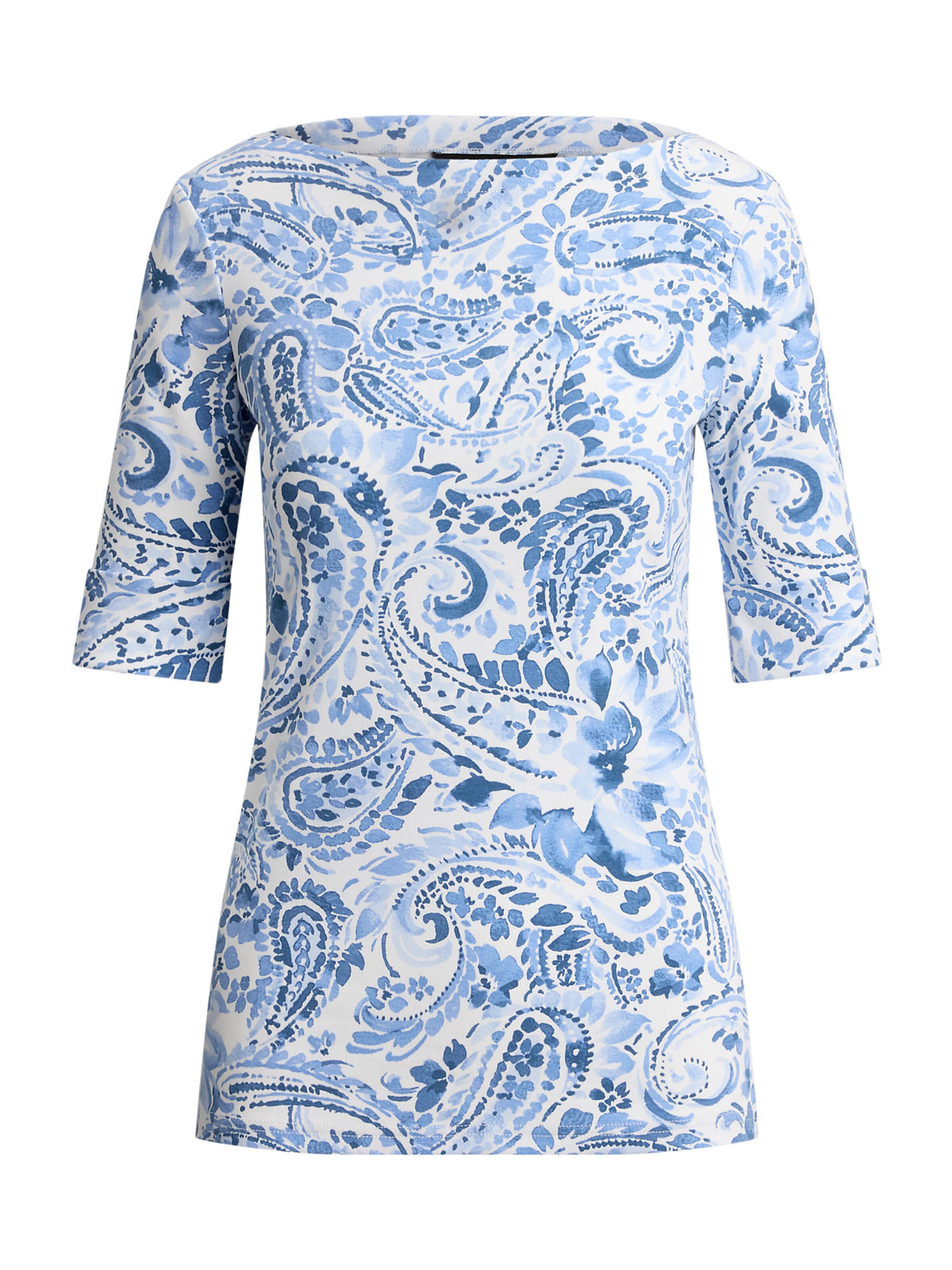 Maglietta di Lauren Ralph Lauren Petite in bianco: frontale