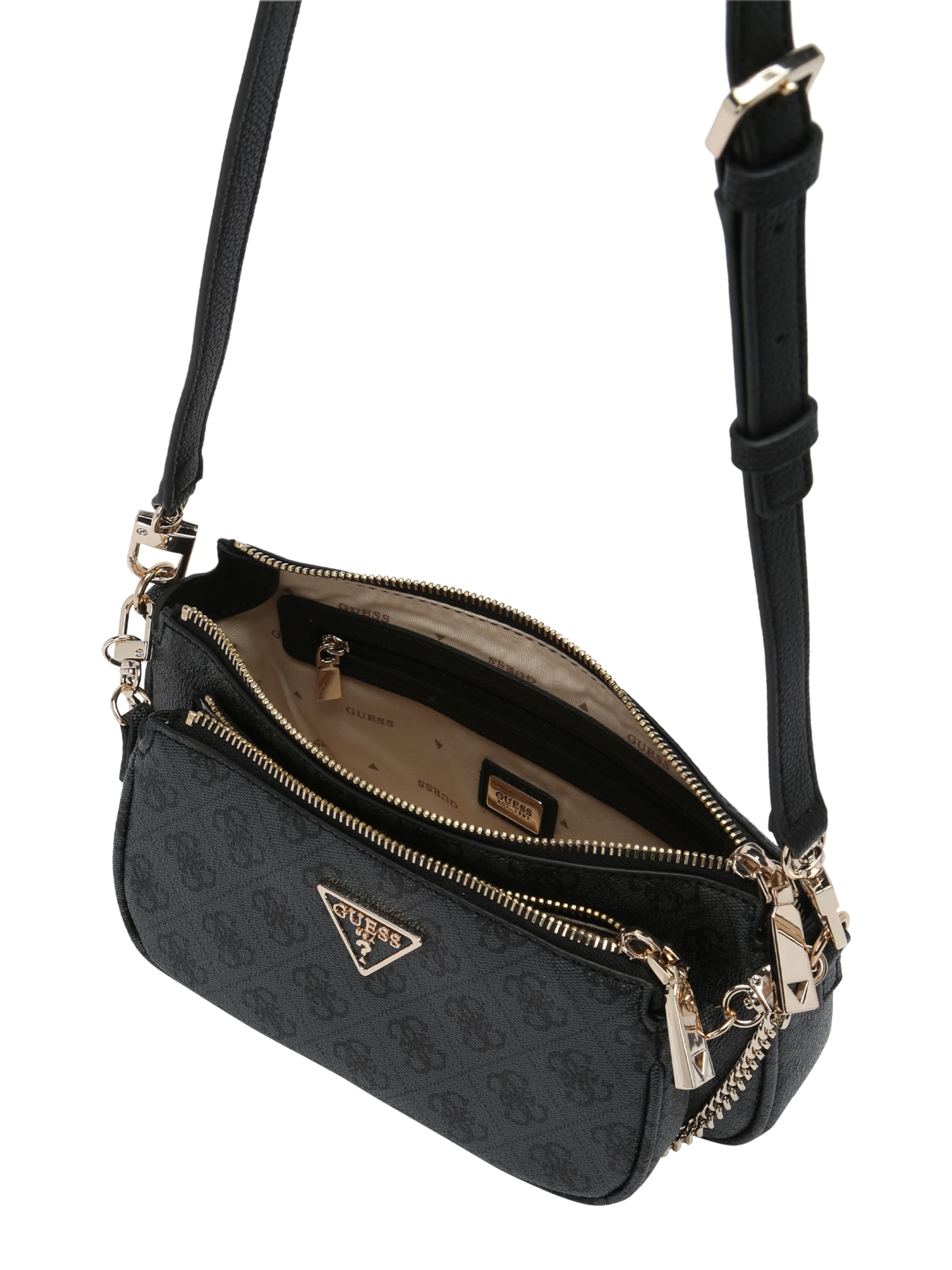 GUESS Umhängetasche 'Noelle' in Schwarz