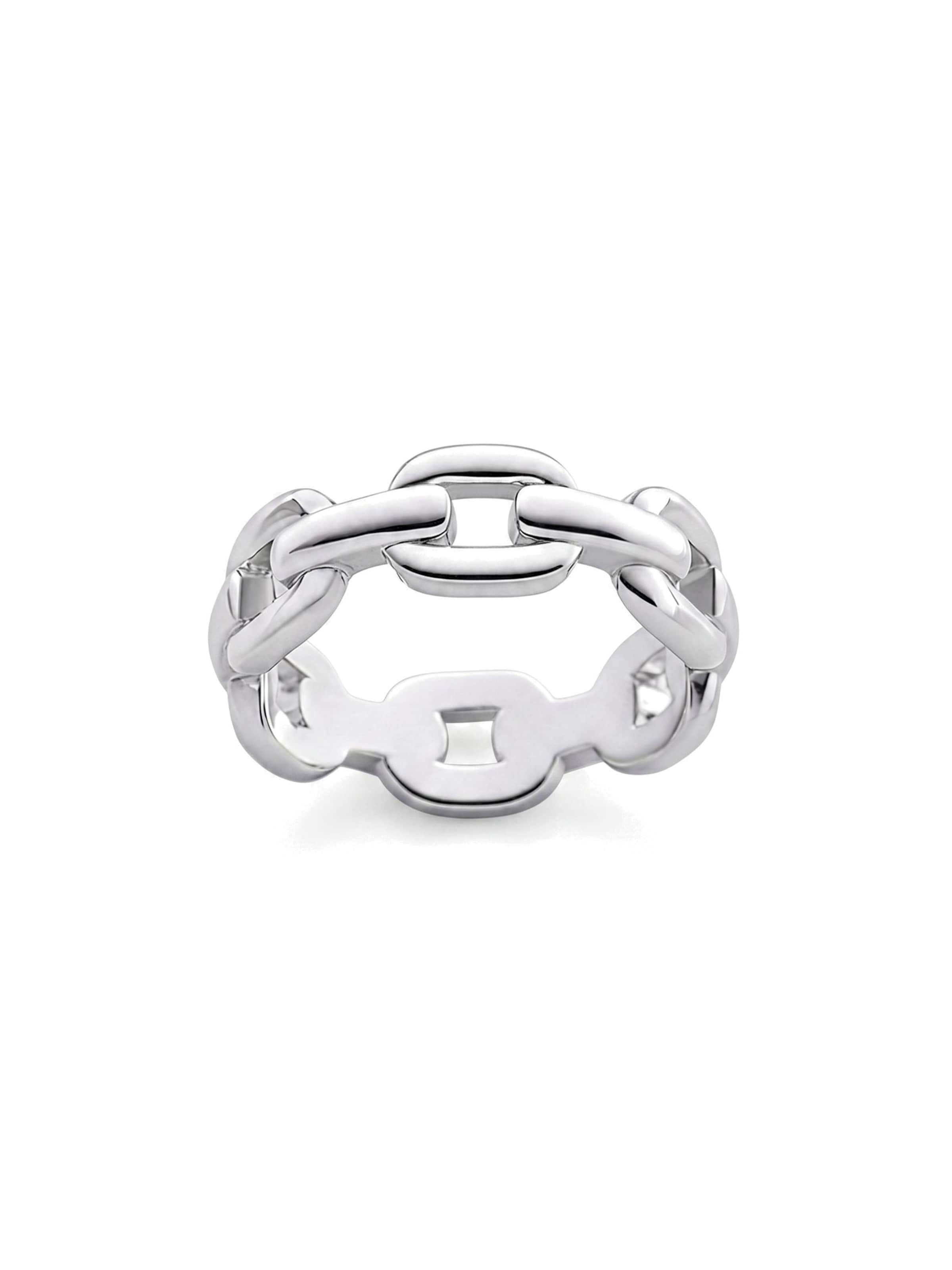 REYTEL Ring 'CHAIN' in Zilver: voorkant