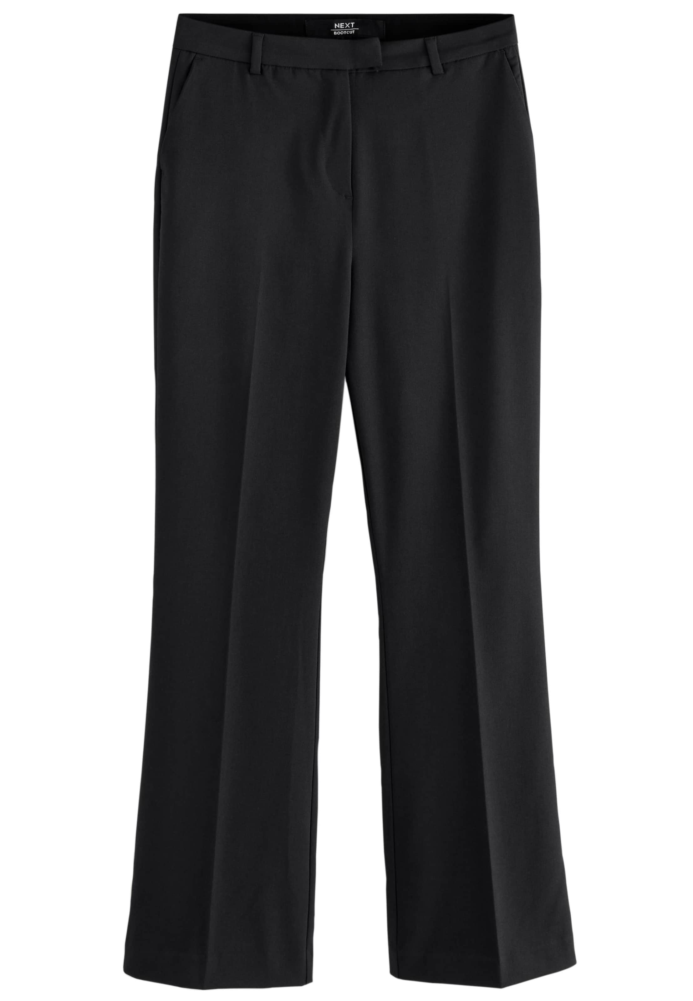 Next Loosefit Παντελόνι με τσάκιση σε μαύρο: μπροστά