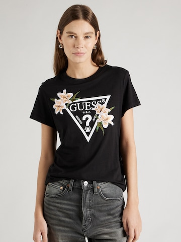 GUESS - Camisa 'ZOEY' em preto: frente