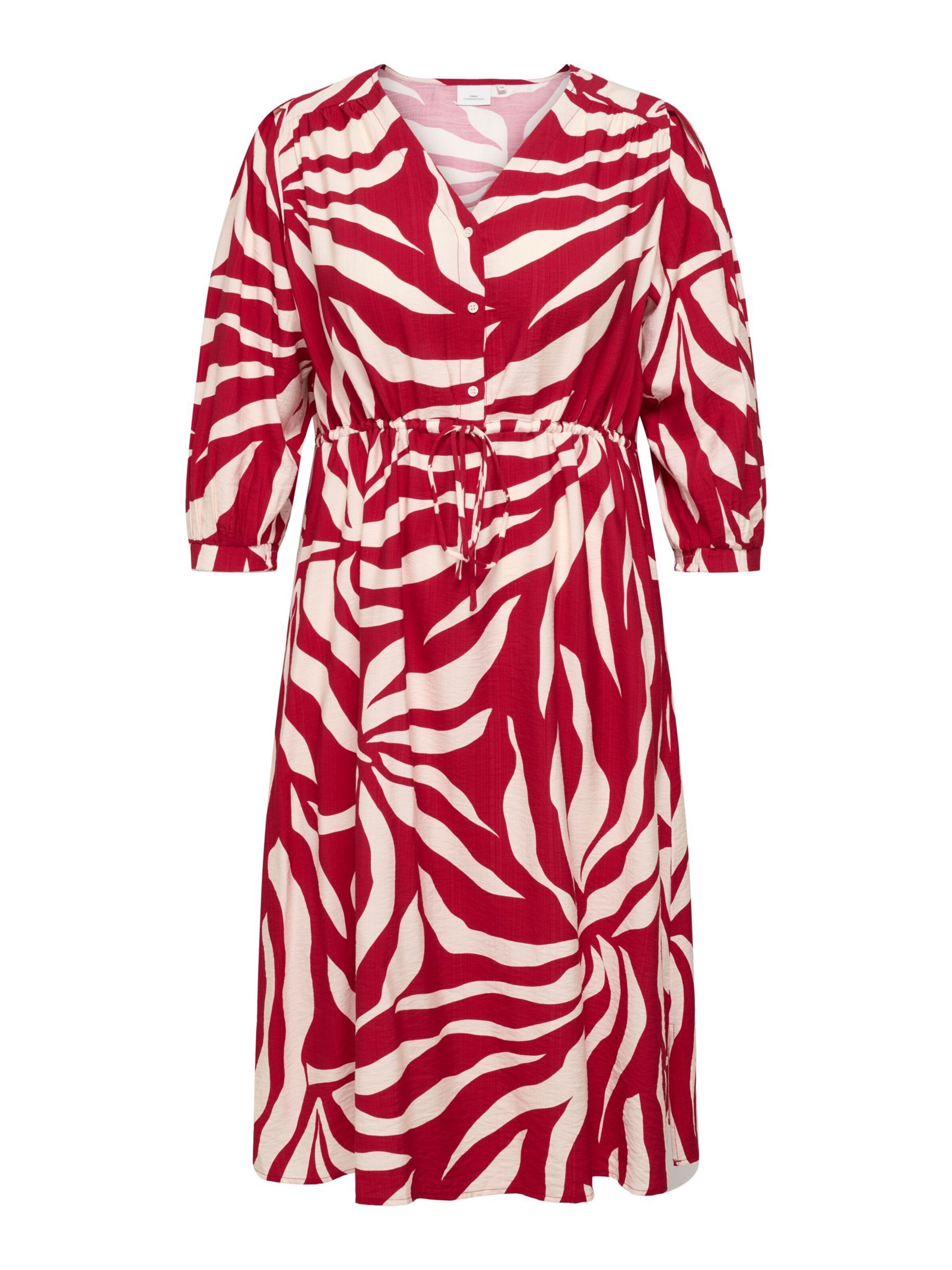 Abito 'CarCamille' di ONLY Carmakoma in rosso: frontale