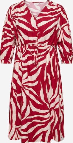 Abito 'CarCamille' di ONLY Carmakoma in rosso: frontale