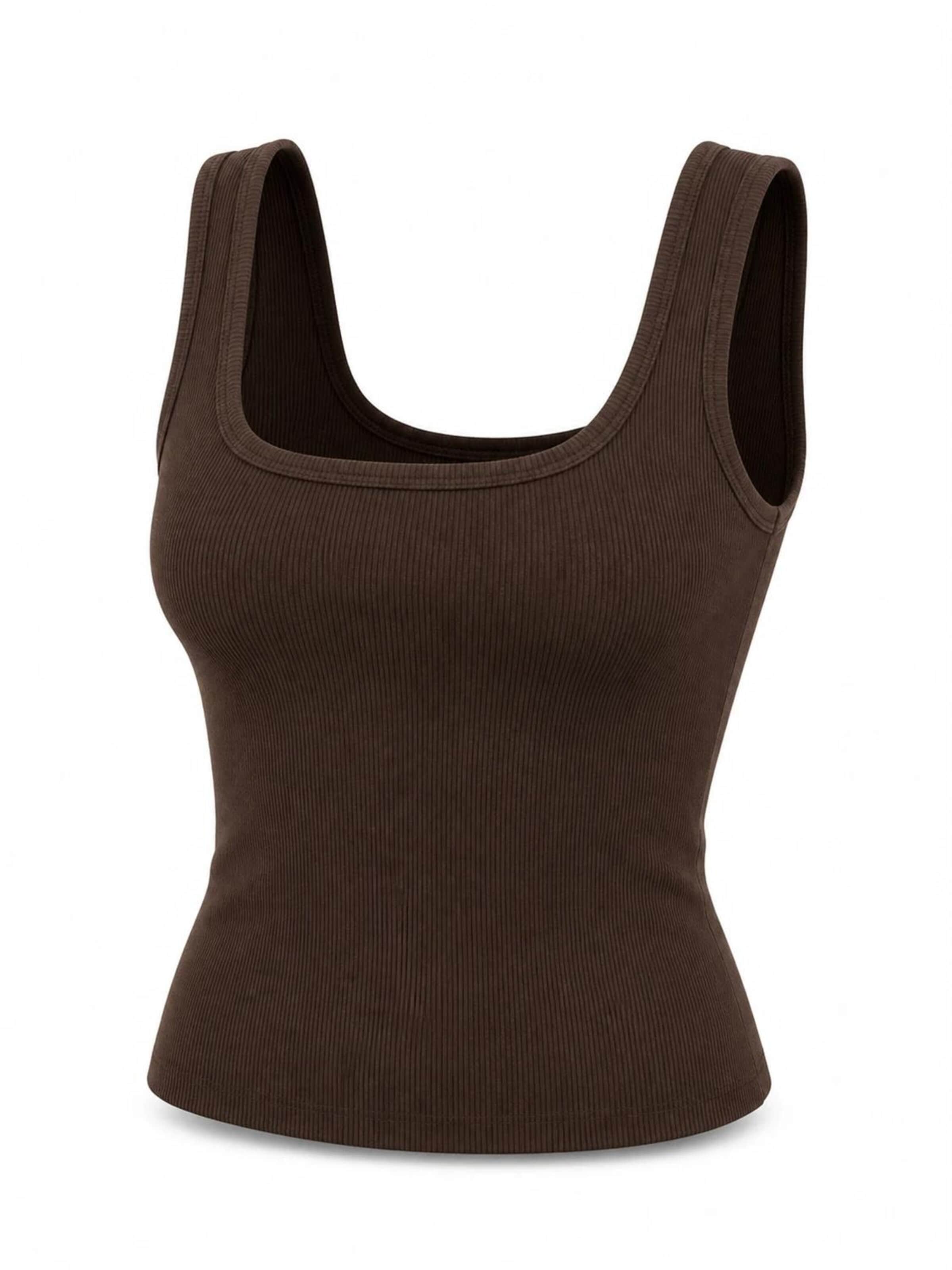 AOTTORI Top in Brown: front